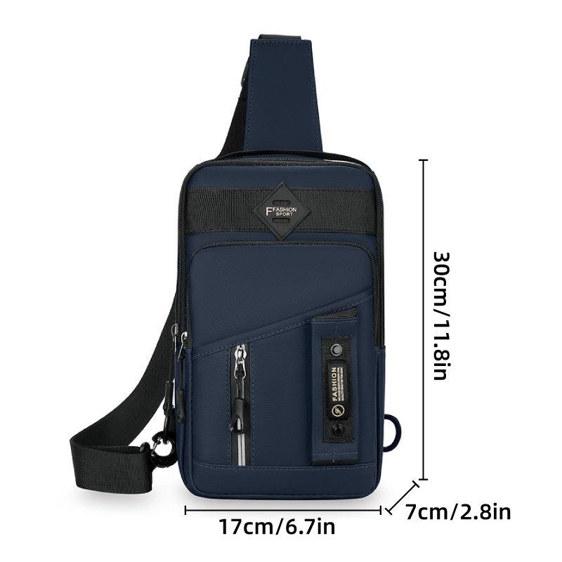 Casual Multifunctional Crossbody Bag for Men Travel Outdoor Hiking and Sports - Green V528-BAG-GREEN-778216