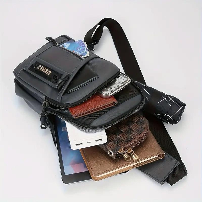 Casual Multifunctional Crossbody Bag for Men Travel Outdoor Hiking and Sports - Green V528-BAG-GREEN-778216