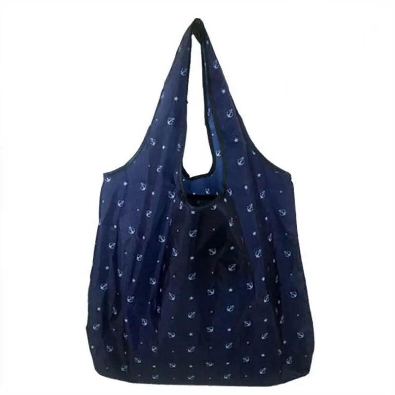 Reusable Foldable Light Waterproof Shopping Bags Carry bag Grocery Big - Green Circle