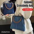 Small Handbag Women Tote Bag Cowboy Splicing Crossbody Shoulder Satchel Bag - Light Blue V528-BAG-LIGHT-BLUE-737917