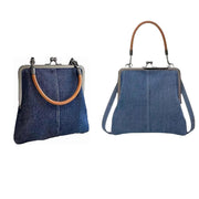 Small Handbag Women Tote Bag Cowboy Splicing Crossbody Shoulder Satchel Bag - Light Blue V528-BAG-LIGHT-BLUE-737917