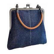 Small Handbag Women Tote Bag Cowboy Splicing Crossbody Shoulder Satchel Bag - Light Blue V528-BAG-LIGHT-BLUE-737917