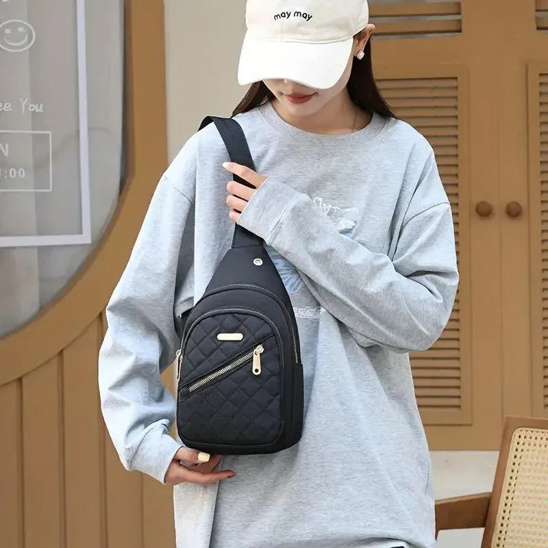 Chest Bag Crossbody Sports Bag Simple Casual Crossbody Bag for Travel Outdoor - Pink V528-BAG-PINK-722164