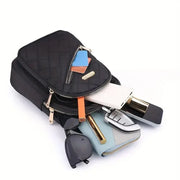 Chest Bag Crossbody Sports Bag Simple Casual Crossbody Bag for Travel Outdoor - Pink V528-BAG-PINK-722164