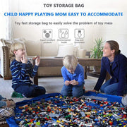 150cm Play Mat Bag Portable Toy Storage Organizer with Drawstring Closure - Purple V528-BAG-PURPLE-354710