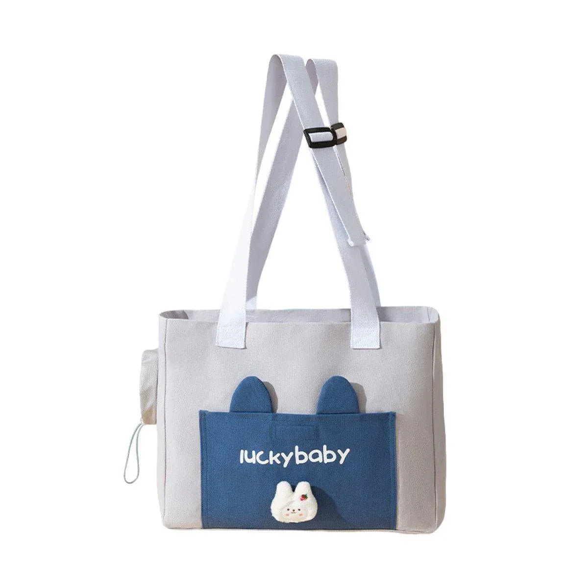 Portable Breathable Adjustable Crossbody Pet Carrier Bag Large Capacity for Pet - Blue V528-BAG-RABBIT-666060