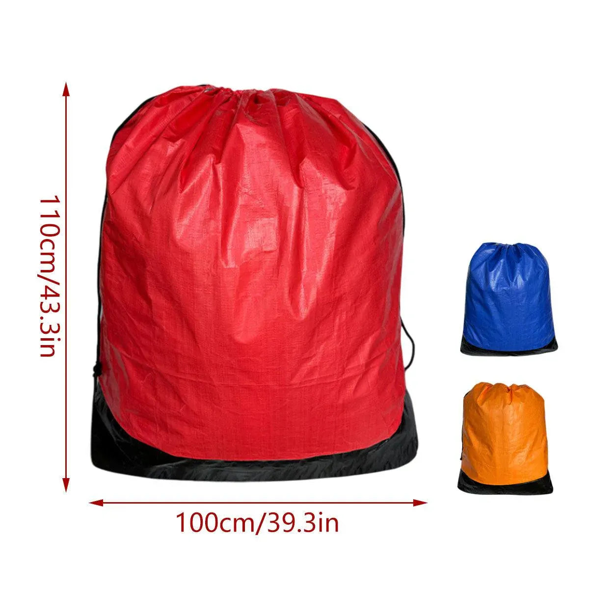 Waterproof Drawstring Moving Bag Large Packing Transfer Bag for Travel Storag - Red V528-BAG-RED-100-110-515388