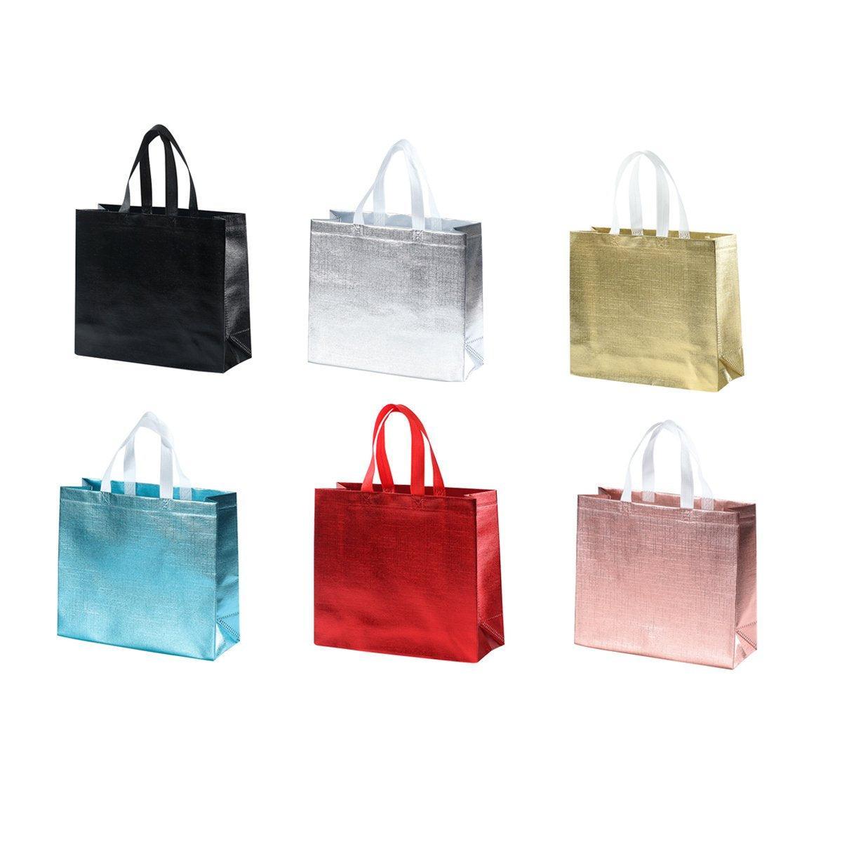 25PCS Embossed Non-Woven Tote Bag Fashion Shopping Gift Packaging Bag - Red-40*30*12cm V528-BAG-RED-40-30-12-504263