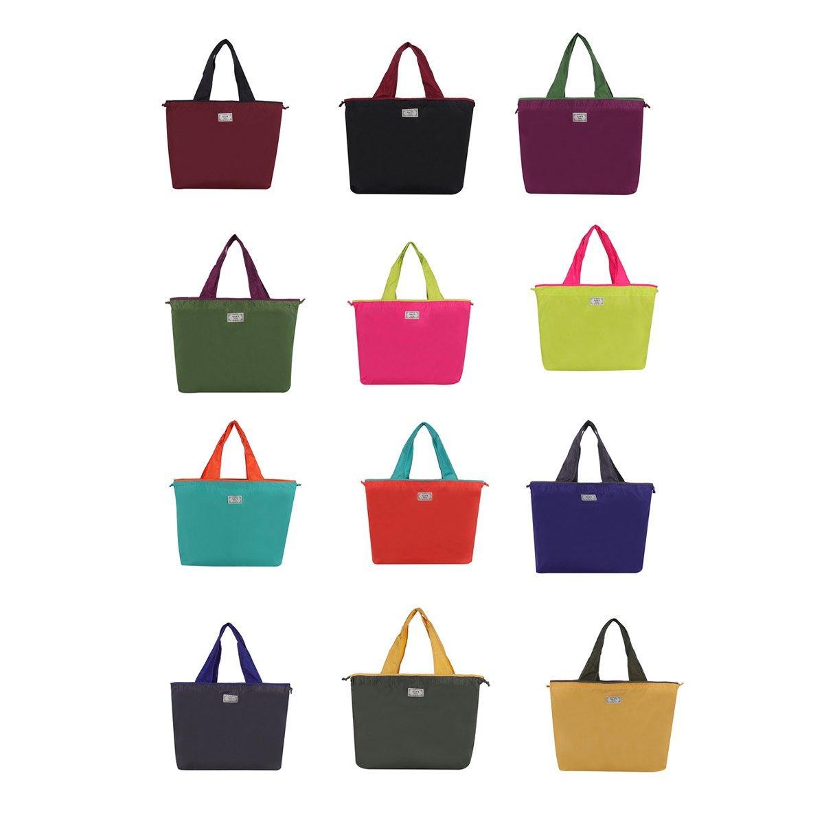 Ultra-Light Foldable Large Capacity Portable Shopping Bag with Drawstring Mouth - Royal Blue - L V528-BAG-ROYAL-BLUE-L-543777
