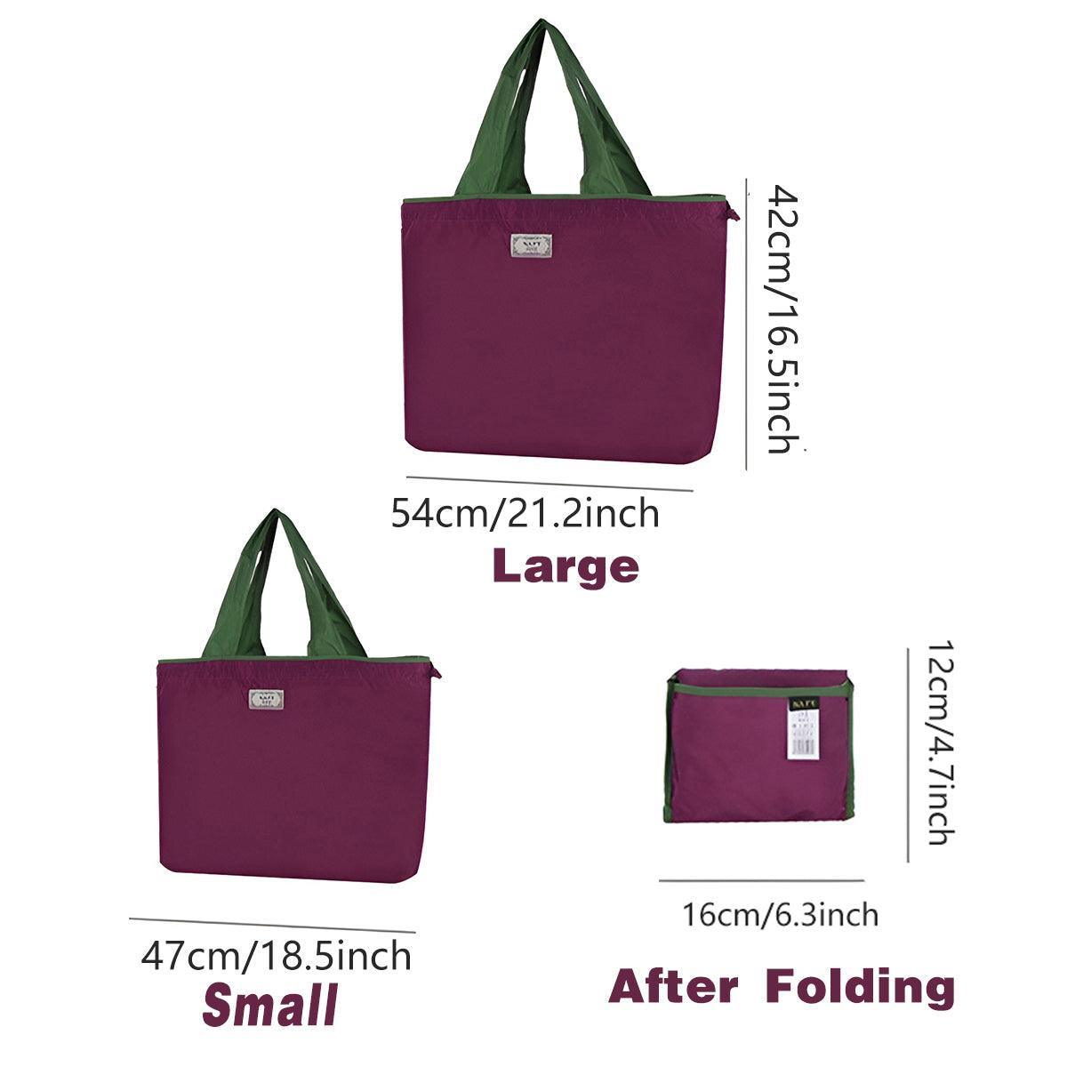 Ultra-Light Foldable Large Capacity Portable Shopping Bag with Drawstring Mouth - Royal Blue - L V528-BAG-ROYAL-BLUE-L-543777