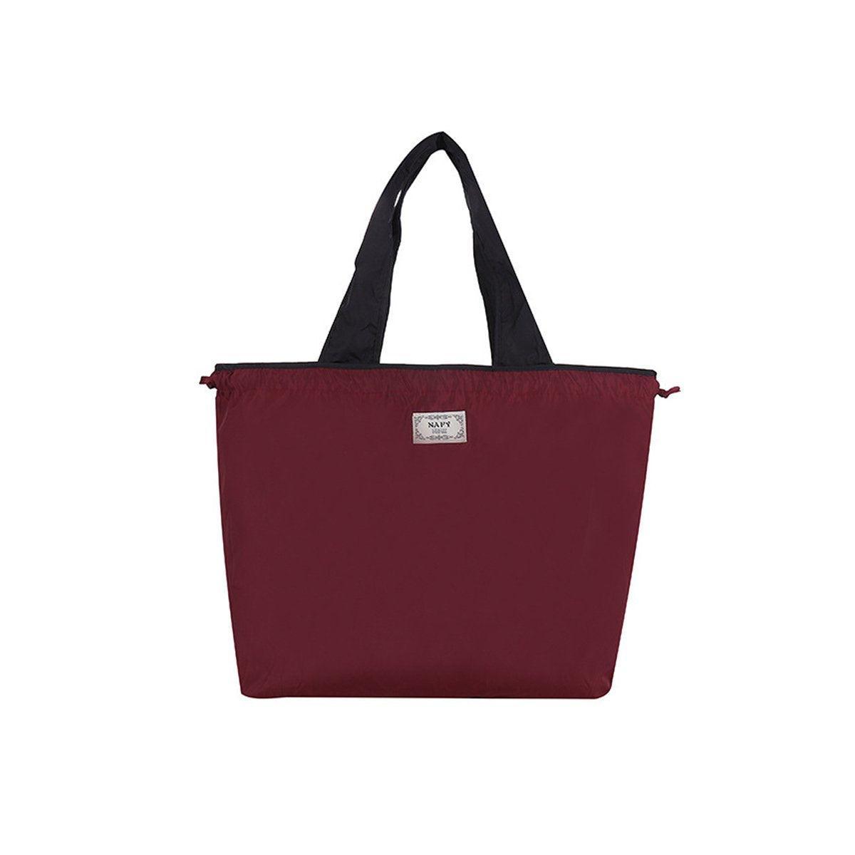 Ultra-Light Foldable Large Capacity Portable Shopping Bag with Drawstring Mouth - Royal Blue - L V528-BAG-ROYAL-BLUE-L-543777