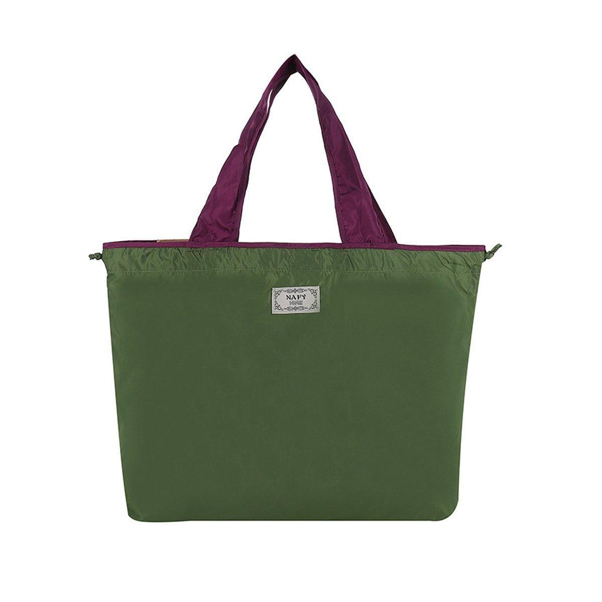 Ultra-Light Foldable Large Capacity Portable Shopping Bag with Drawstring Mouth - Royal Blue - L V528-BAG-ROYAL-BLUE-L-543777