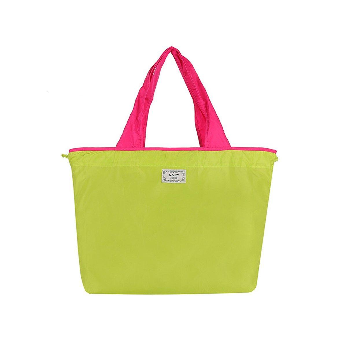 Ultra-Light Foldable Large Capacity Portable Shopping Bag with Drawstring Mouth - Royal Blue - L V528-BAG-ROYAL-BLUE-L-543777