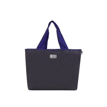 Ultra-Light Foldable Large Capacity Portable Shopping Bag with Drawstring Mouth - Royal Blue - L V528-BAG-ROYAL-BLUE-L-543777