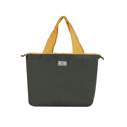 Ultra-Light Foldable Large Capacity Portable Shopping Bag with Drawstring Mouth - Royal Blue - L V528-BAG-ROYAL-BLUE-L-543777