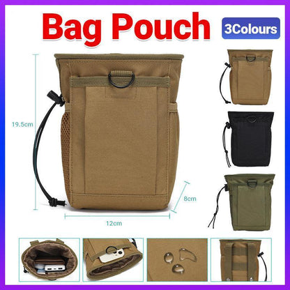 Utility Multi Purpose Tactical Waist Bag Belt Molle Pouch Military Wallet Pack - Black V528-BAGPOUCH-BLACK-66119