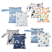 2Pcs/Set 18 X 25Cm Small Waterproof Wet Bag Stroller Hanging Organizer Bag - ES075-013 V528-BAGS-ES075-013-2PCS-777645