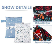 2Pcs/Set 18 X 25Cm Small Waterproof Wet Bag Stroller Hanging Organizer Bag - ES075-013 V528-BAGS-ES075-013-2PCS-777645