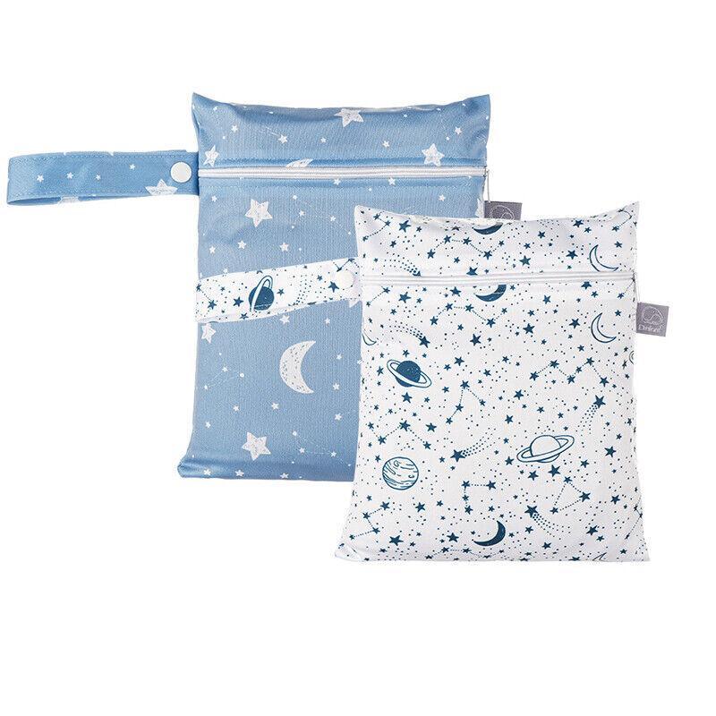 2Pcs/Set 18 X 25Cm Small Waterproof Wet Bag Stroller Hanging Organizer Bag - ES075-013 V528-BAGS-ES075-013-2PCS-777645