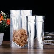 Clear Aluminum Foil Mylar Stand Up Retail Bags Zip Lock Pouches Pouch Packaging - 20*30+4CM-50PCS V528-BAITBAG-20-304-50PCS-51873
