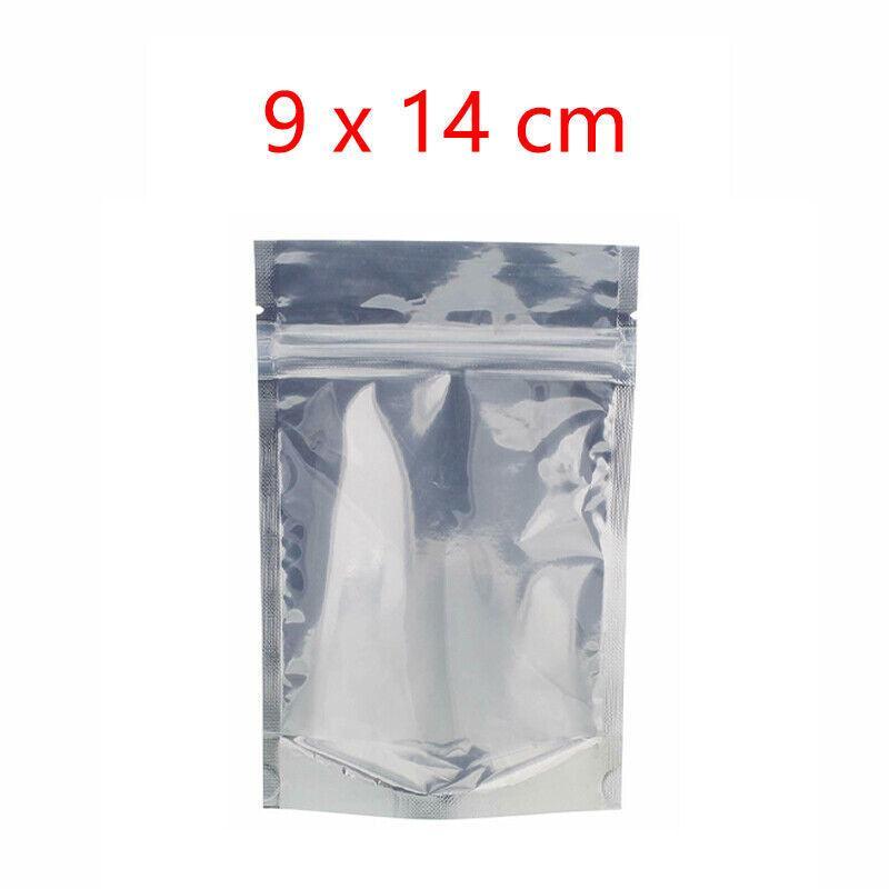 Clear Aluminum Foil Mylar Stand Up Retail Bags Zip Lock Pouches Pouch Packaging - 20*30+4CM-50PCS V528-BAITBAG-20-304-50PCS-51873