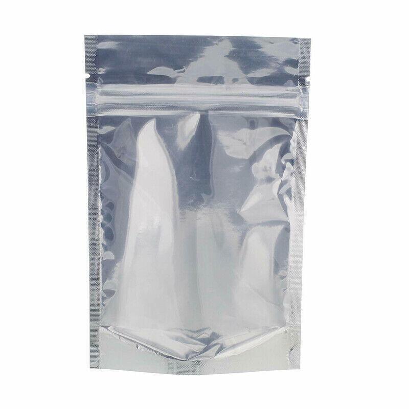 Clear Aluminum Foil Mylar Stand Up Retail Bags Zip Lock Pouches Pouch Packaging - 24*37+4CM-50PCS V528-BAITBAG-24-374-50PCS-32373