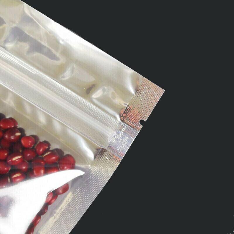 Clear Aluminum Foil Mylar Stand Up Retail Bags Zip Lock Pouches Pouch Packaging - 9*14+3CM-50PCS V528-BAITBAG-9-143-50PCS-50442