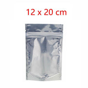 Clear Aluminum Foil Mylar Stand Up Retail Bags Zip Lock Pouches Pouch Packaging - 9*14+3CM-50PCS V528-BAITBAG-9-143-50PCS-50442