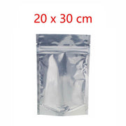 Clear Aluminum Foil Mylar Stand Up Retail Bags Zip Lock Pouches Pouch Packaging - 9*14+3CM-50PCS V528-BAITBAG-9-143-50PCS-50442
