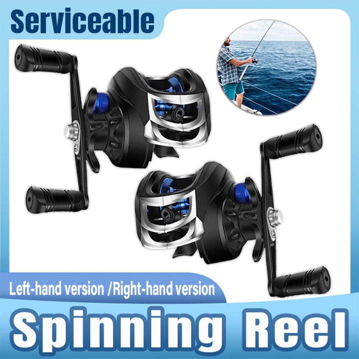 Fishing Reel Anti Frying Line Teardrop Swivel Disc Fishing Gear Spinning Reel - Left hand version V528-BAITCASTING-REEL-METAL-BU-L-230849