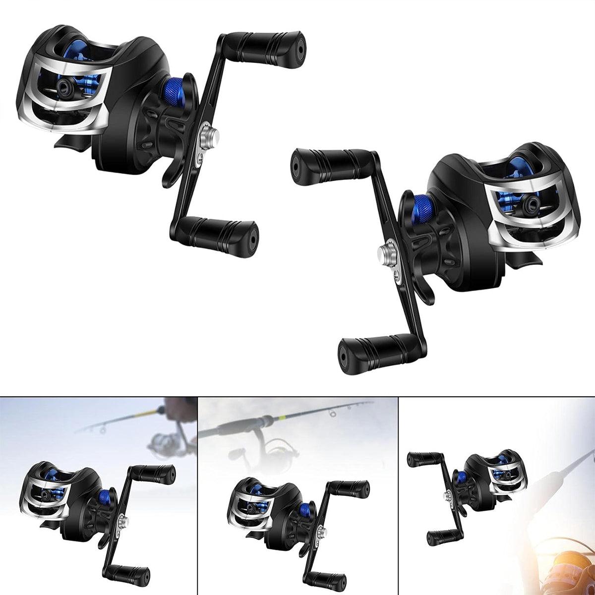 Fishing Reel Anti Frying Line Teardrop Swivel Disc Fishing Gear Spinning Reel - Left hand version V528-BAITCASTING-REEL-METAL-BU-L-230849