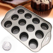 12 Cups Individual Mini Cheesecake Pan with Loose Base V528-BAKINGTRAY-193163