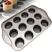 12 Cups Individual Mini Cheesecake Pan with Loose Base V528-BAKINGTRAY-193163
