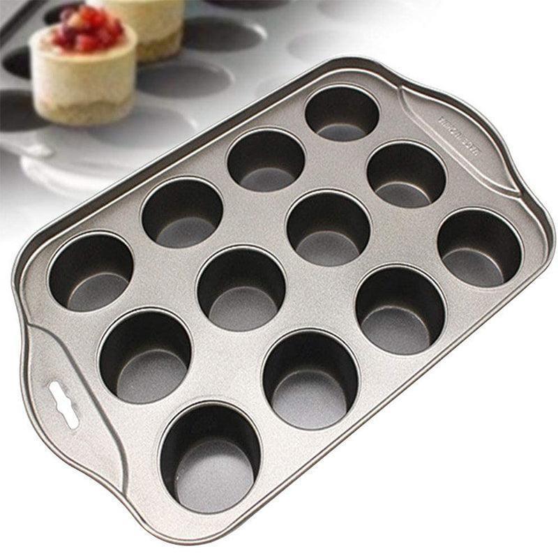 12 Cups Individual Mini Cheesecake Pan with Loose Base V528-BAKINGTRAY-193163