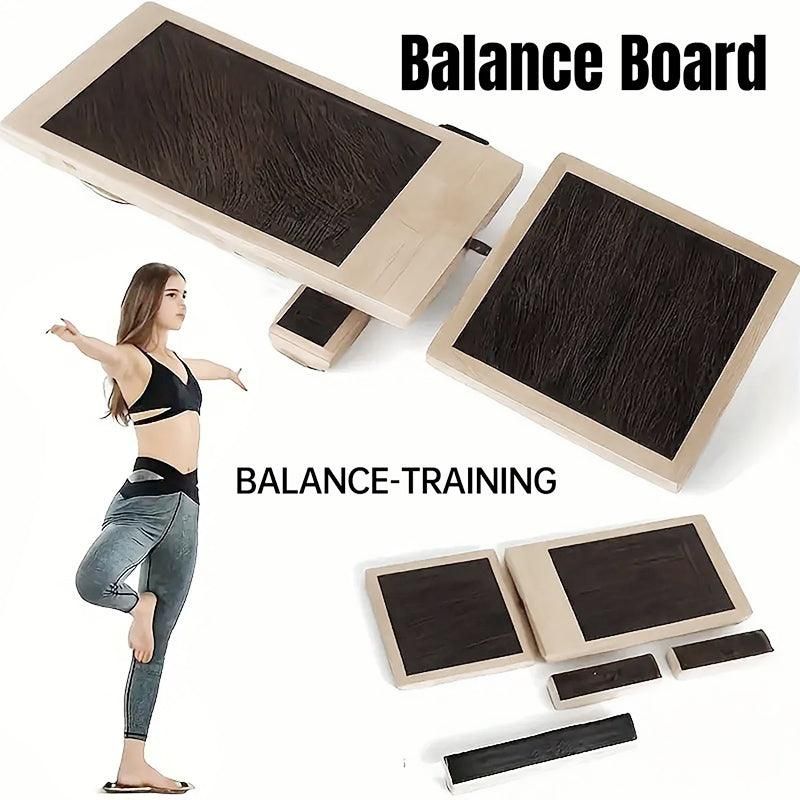 Wooden Yoga Foot Stretching Balance Board Training New Ballet Single Leg Balance V528-BALANCE-BOARD-450852