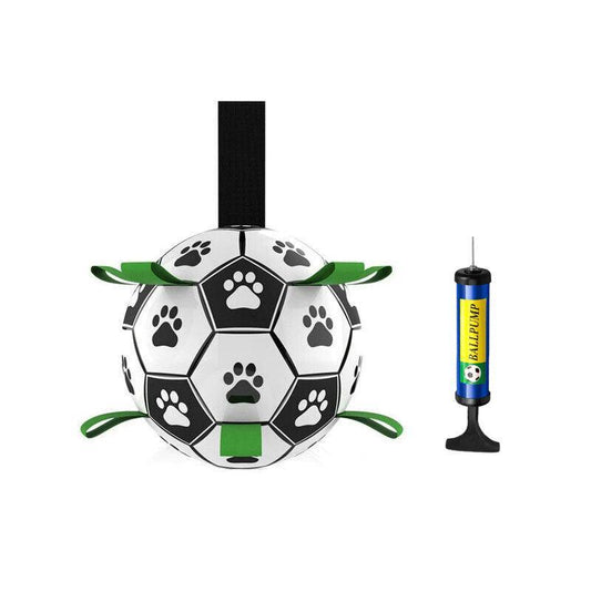 Interactive Pet Football Dog Toys Grab Tabs Outdoor Training Soccer Chew Balls V528-BALL-17545