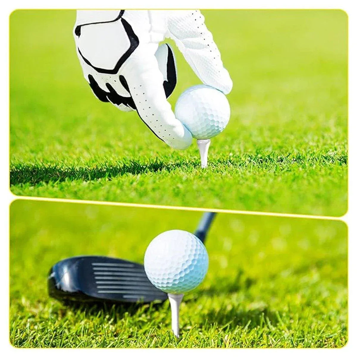 100pcs Wooden Golf Spikes Durable Wooden Tees Golf Accessories V528-BALL-PEG-100PCS-780082