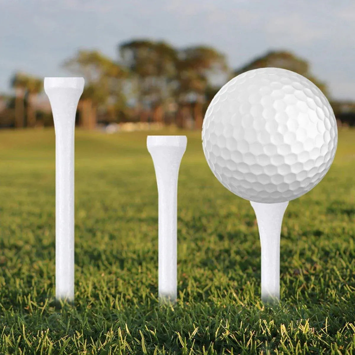 100pcs Wooden Golf Spikes Durable Wooden Tees Golf Accessories V528-BALL-PEG-100PCS-780082