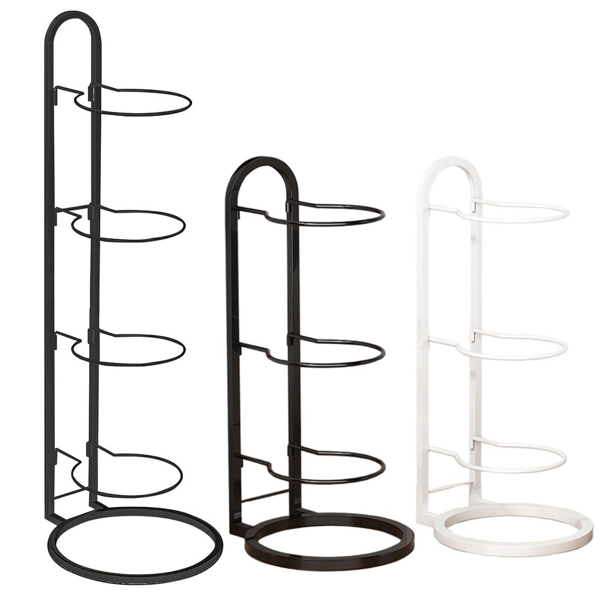 3/4Tier Basketball Stand Ball Organizer Storage Rack Basketball Equipment Holder - Black-3 Layers V528-BALL-STAND-3-BLACK-321685