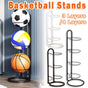 3/4Tier Basketball Stand Ball Organizer Storage Rack Basketball Equipment Holder - White-3 Layers V528-BALL-STAND-3-WHITE-847856