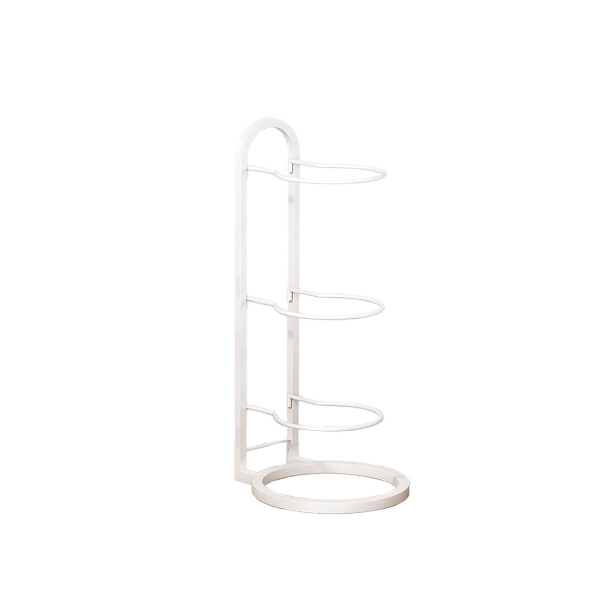 3/4Tier Basketball Stand Ball Organizer Storage Rack Basketball Equipment Holder - White-3 Layers V528-BALL-STAND-3-WHITE-847856