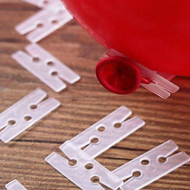 Balloon Clips H V Clip Tie Filled Helium Air Balloons Wedding Party Decoration - 10X Flower shaped V528-BALLOONCLIP-10PCS-913705