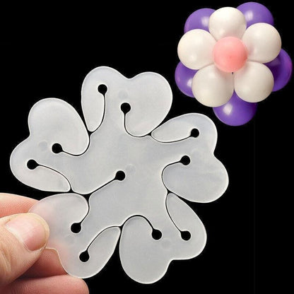 Balloon Clips H V Clip Tie Filled Helium Air Balloons Wedding Party Decoration - 10X Flower shaped V528-BALLOONCLIP-10PCS-913705