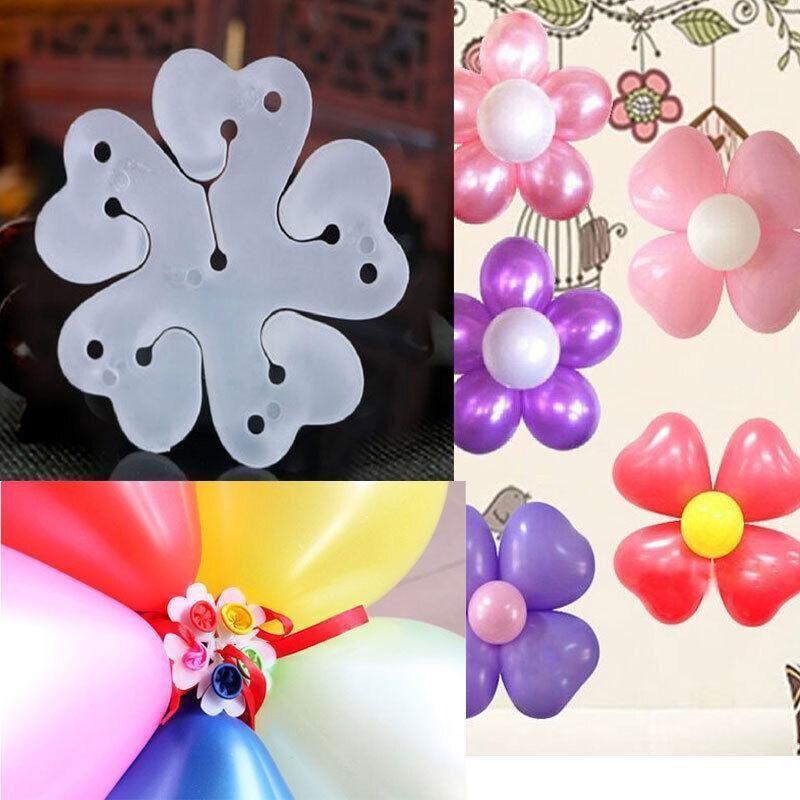 Balloon Clips H V Clip Tie Filled Helium Air Balloons Wedding Party Decoration - 50X Round shaped V528-BALLOONCLIP-50PCS-169361