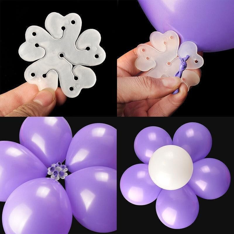 Balloon Clips H V Clip Tie Filled Helium Air Balloons Wedding Party Decoration - 50X Round shaped V528-BALLOONCLIP-50PCS-169361