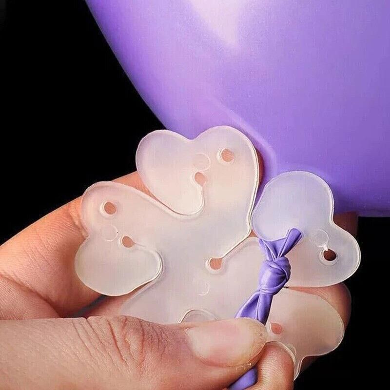 Balloon Clips H V Clip Tie Filled Helium Air Balloons Wedding Party Decoration - 50X Round shaped V528-BALLOONCLIP-50PCS-169361