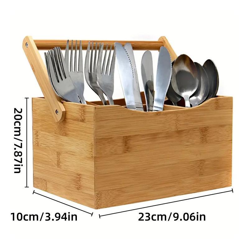 Portable Bamboo Storage Box Fruit Basket Organizer Multi Purpose Storage Basket V528-BAMBOO-434945