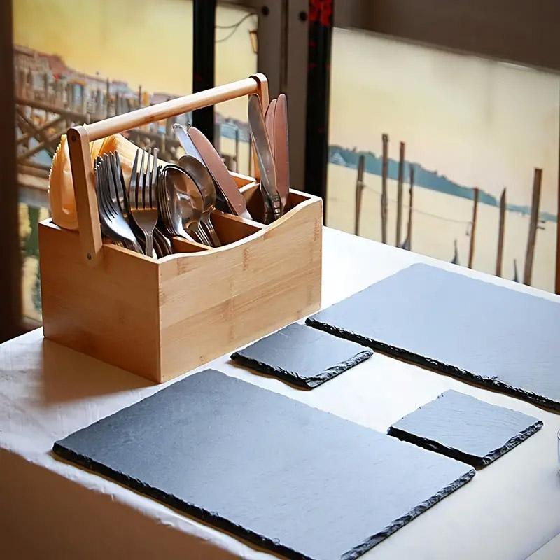 Portable Bamboo Storage Box Fruit Basket Organizer Multi Purpose Storage Basket V528-BAMBOO-434945