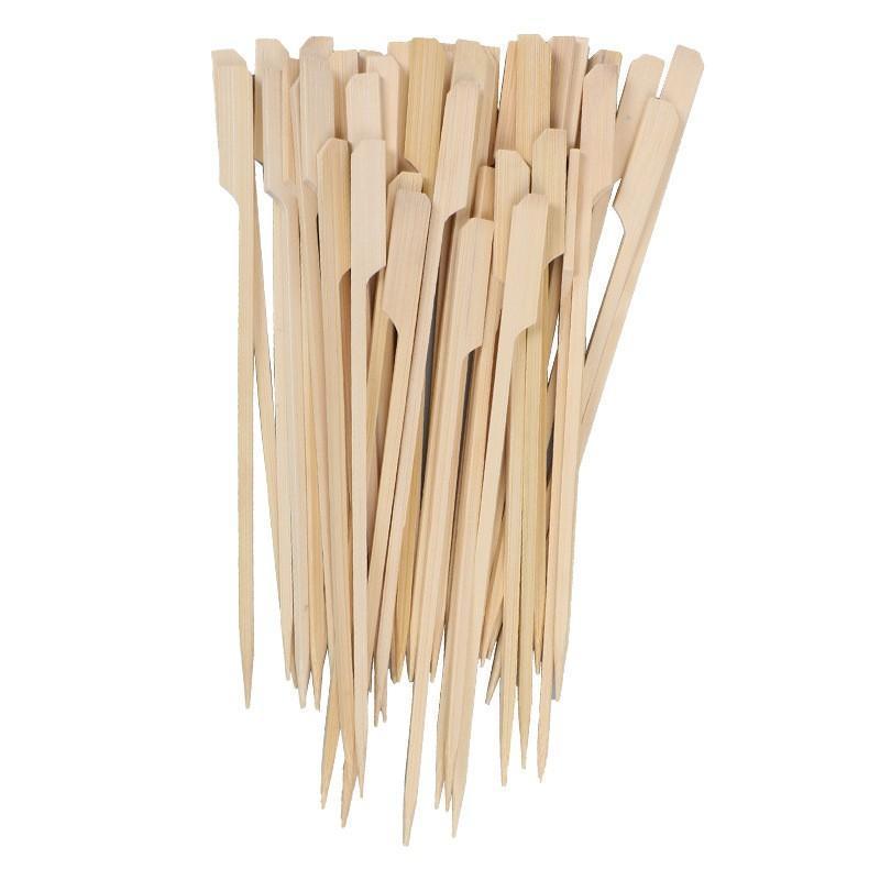 Bamboo Wooden Catering Paddle Skewers Disposable Finger Food Cocktail BBQ V528-BAMBOOSTICK-50PCS-564142