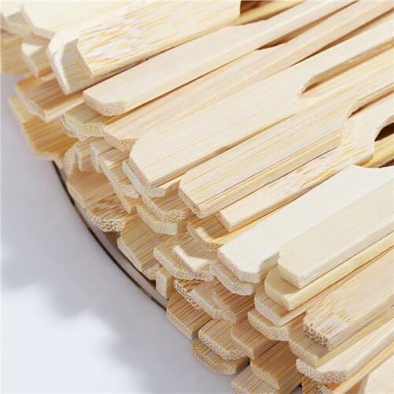 Bamboo Wooden Catering Paddle Skewers Disposable Finger Food Cocktail BBQ V528-BAMBOOSTICK-50PCS-564142